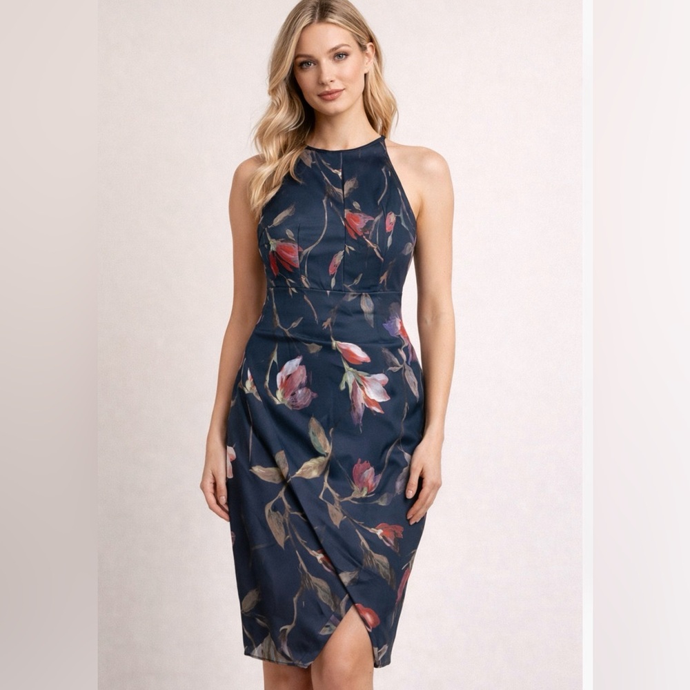Beautiful, floral, sleeveless dress
